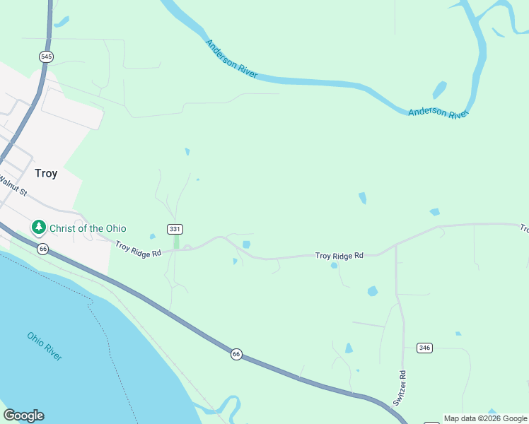 map of restaurants, bars, coffee shops, grocery stores, and more near 1338 Troy Ridge Road in Tell City
