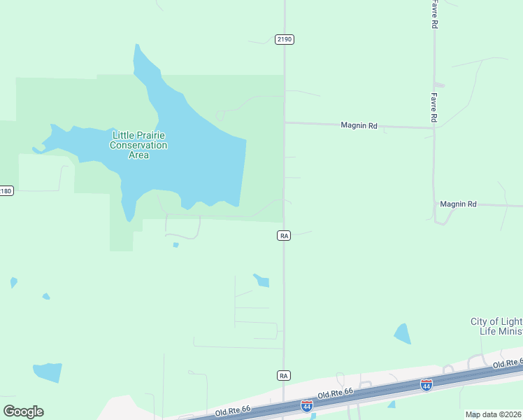 map of restaurants, bars, coffee shops, grocery stores, and more near 12342 Prairie Lake Road in Rolla