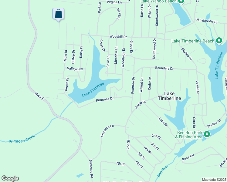 map of restaurants, bars, coffee shops, grocery stores, and more near 9413 Woodleigh Drive in Bonne Terre