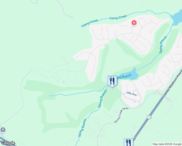 map of restaurants, bars, coffee shops, grocery stores, and more near 216 Heritage Drive in Zion Crossroads
