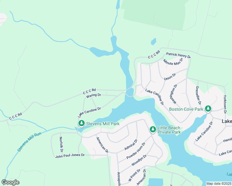 map of restaurants, bars, coffee shops, grocery stores, and more near 149 Waring Drive in Ruther Glen