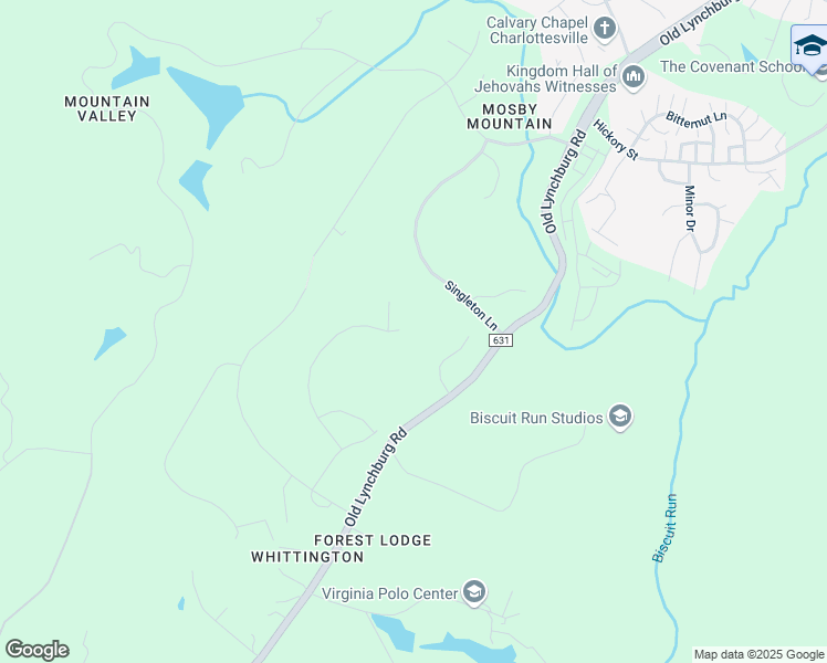 map of restaurants, bars, coffee shops, grocery stores, and more near 1812 Warbler Way in Charlottesville