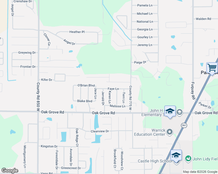 map of restaurants, bars, coffee shops, grocery stores, and more near 2811 Karen Lane in Newburgh
