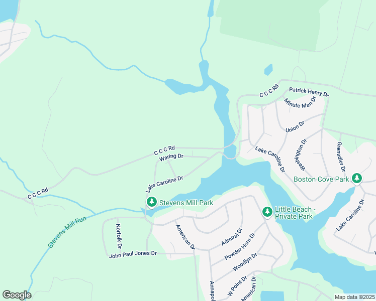 map of restaurants, bars, coffee shops, grocery stores, and more near 137 Waring Drive in Ruther Glen