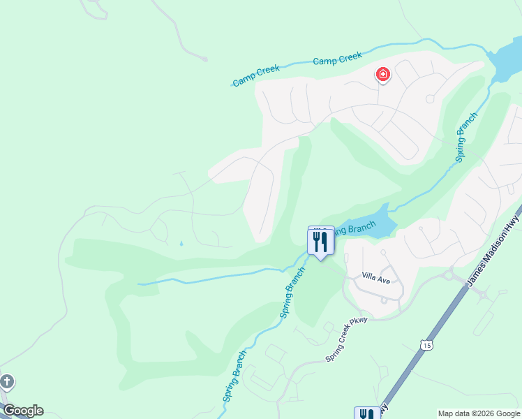 map of restaurants, bars, coffee shops, grocery stores, and more near 216 Heritage Drive in Zion Crossroads