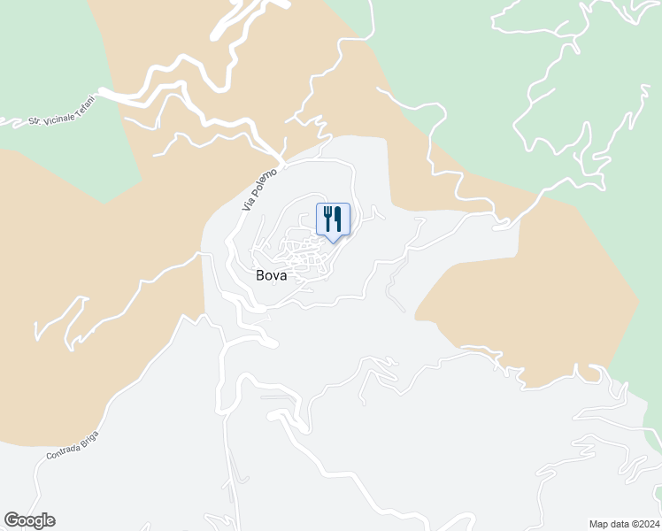 map of restaurants, bars, coffee shops, grocery stores, and more near Strada Comunale Tamburino in Bova