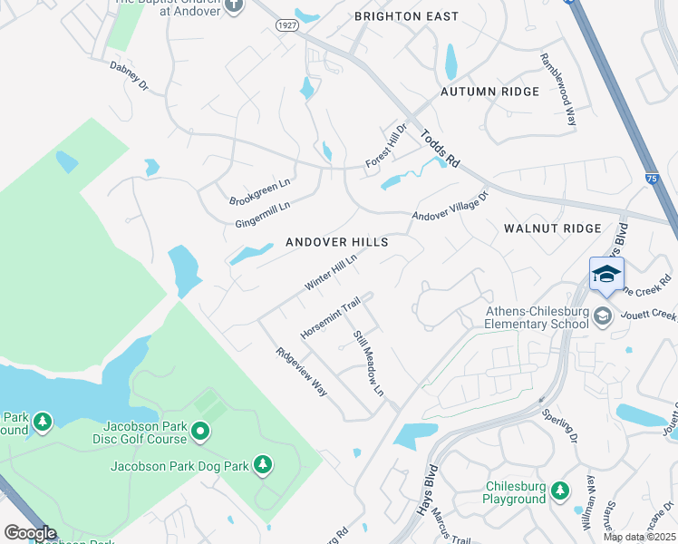 map of restaurants, bars, coffee shops, grocery stores, and more near 3701 Ansley Court in Lexington