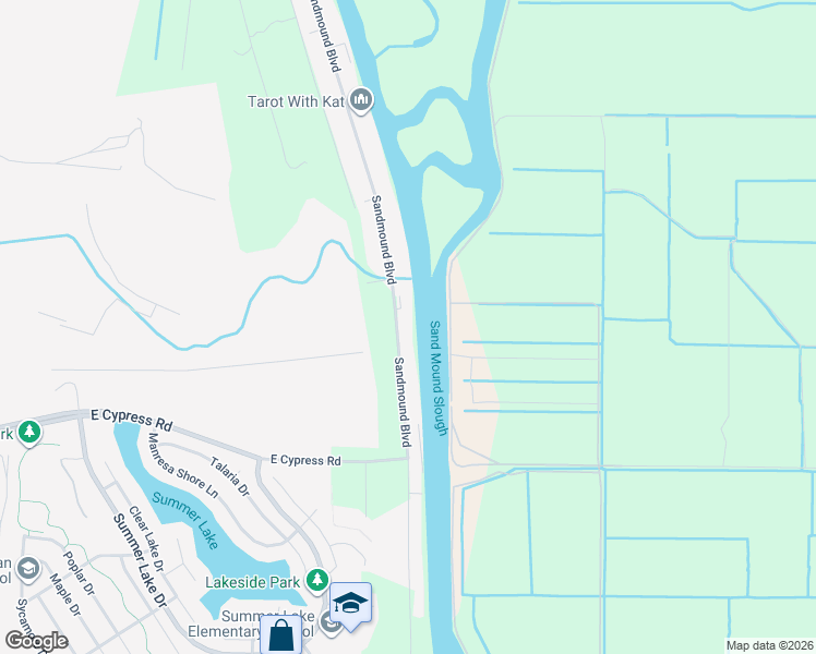 map of restaurants, bars, coffee shops, grocery stores, and more near 4800 Sandmound Boulevard in Oakley