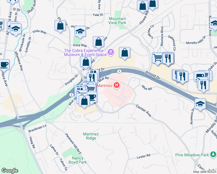 map of restaurants, bars, coffee shops, grocery stores, and more near in North Richmond
