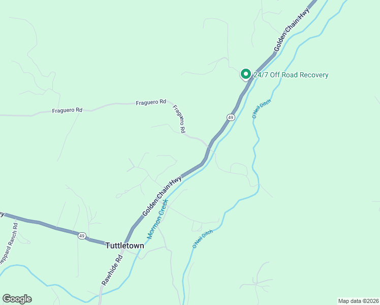 map of restaurants, bars, coffee shops, grocery stores, and more near 20567 Britta Court in Sonora