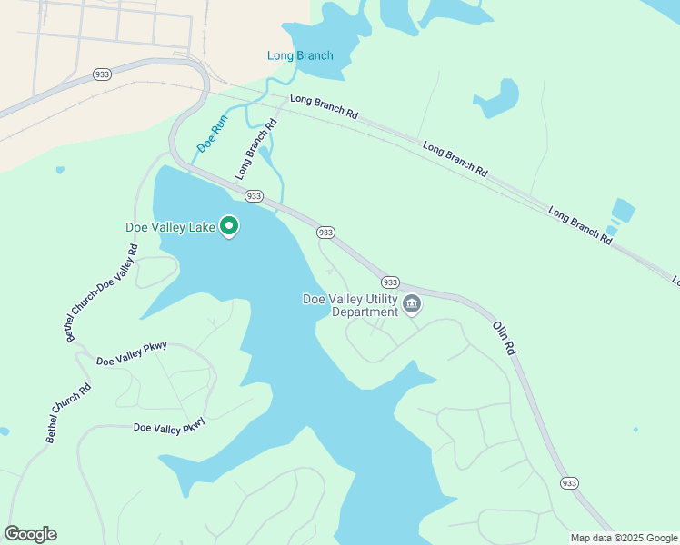 map of restaurants, bars, coffee shops, grocery stores, and more near 2-10 Doe Valley Parkway East in Brandenburg