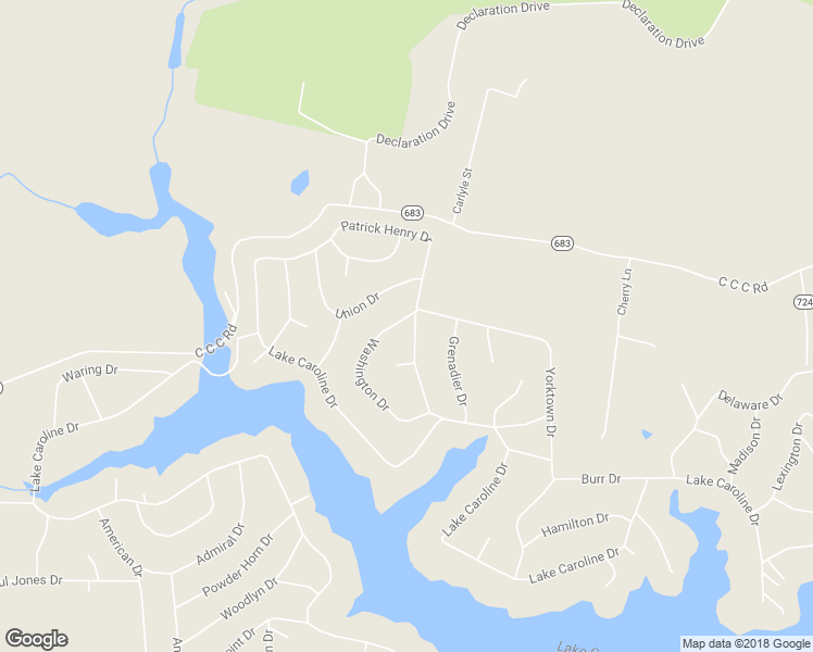 map of restaurants, bars, coffee shops, grocery stores, and more near 123 Patrick Henry Drive in Ruther Glen