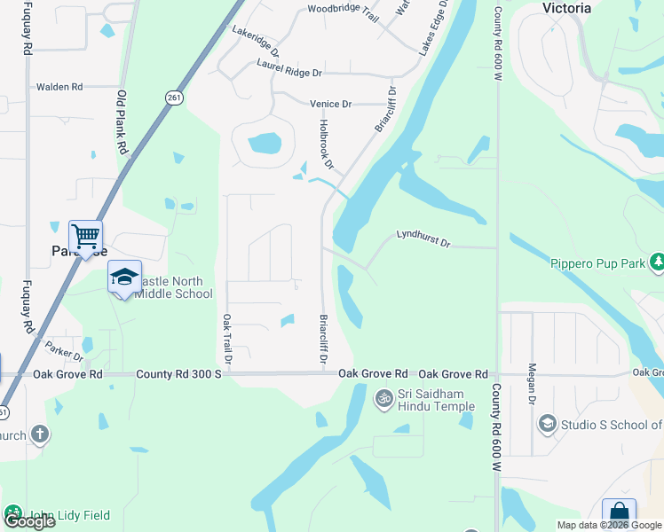 map of restaurants, bars, coffee shops, grocery stores, and more near 2700 Briarcliff Drive in Newburgh