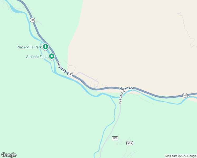 map of restaurants, bars, coffee shops, grocery stores, and more near Trunk Road in Placerville