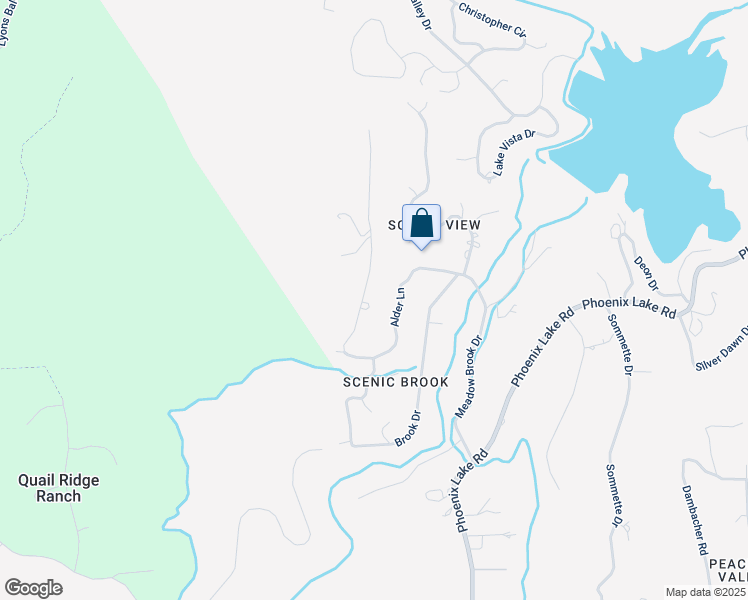 map of restaurants, bars, coffee shops, grocery stores, and more near 20521 Upper Hillview Drive in Sonora