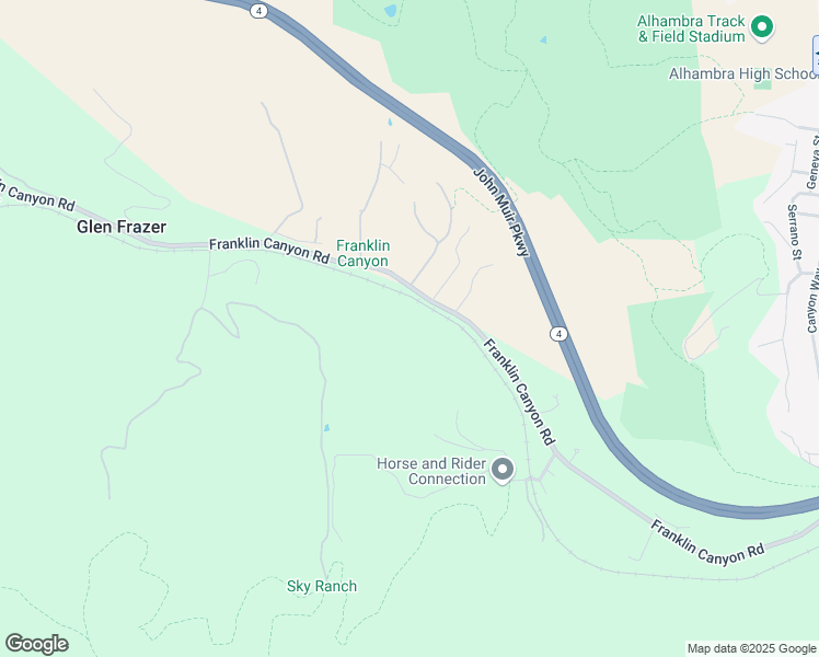 map of restaurants, bars, coffee shops, grocery stores, and more near Franklin Canyon Road in Martinez