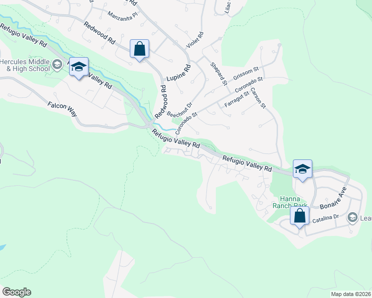 map of restaurants, bars, coffee shops, grocery stores, and more near 161 Seaway Court in Hercules
