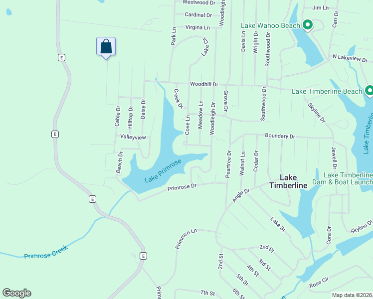 map of restaurants, bars, coffee shops, grocery stores, and more near 1716 Pointview Drive in Bonne Terre
