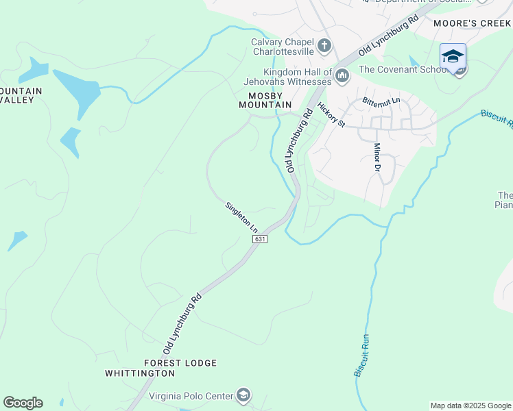 map of restaurants, bars, coffee shops, grocery stores, and more near 1719 Mattox Court in Charlottesville