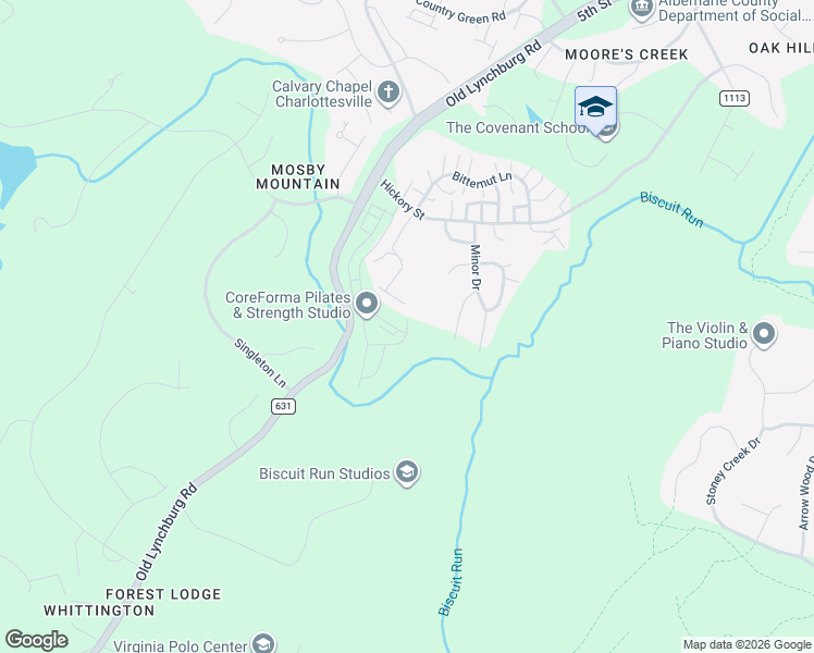 map of restaurants, bars, coffee shops, grocery stores, and more near 2037-2065 Pliny Rd in Charlottesville