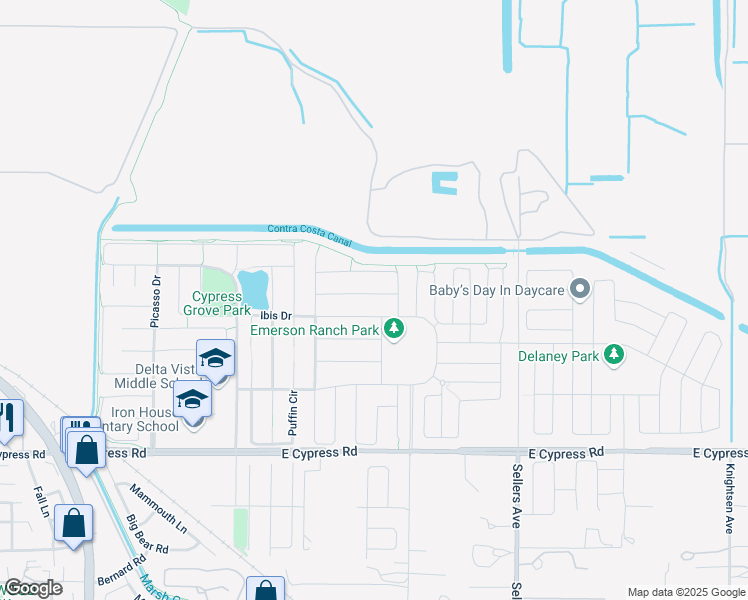 map of restaurants, bars, coffee shops, grocery stores, and more near 847 Dunmore Street in Oakley