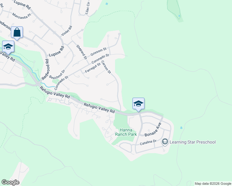 map of restaurants, bars, coffee shops, grocery stores, and more near 227 Carson Street in Hercules