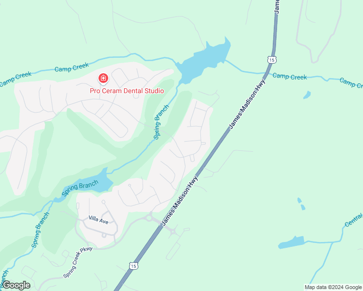 map of restaurants, bars, coffee shops, grocery stores, and more near 83 Blue Ridge Terrace in Zion Crossroads