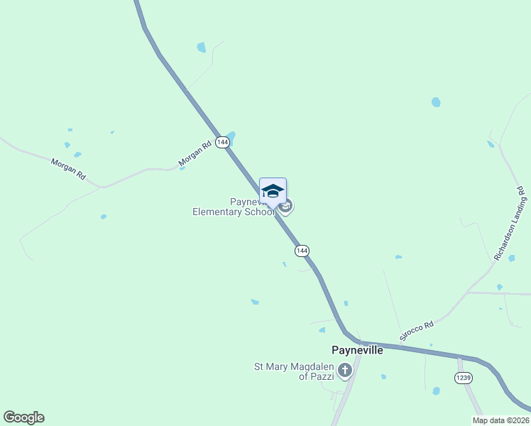 map of restaurants, bars, coffee shops, grocery stores, and more near Payneville Road in Payneville