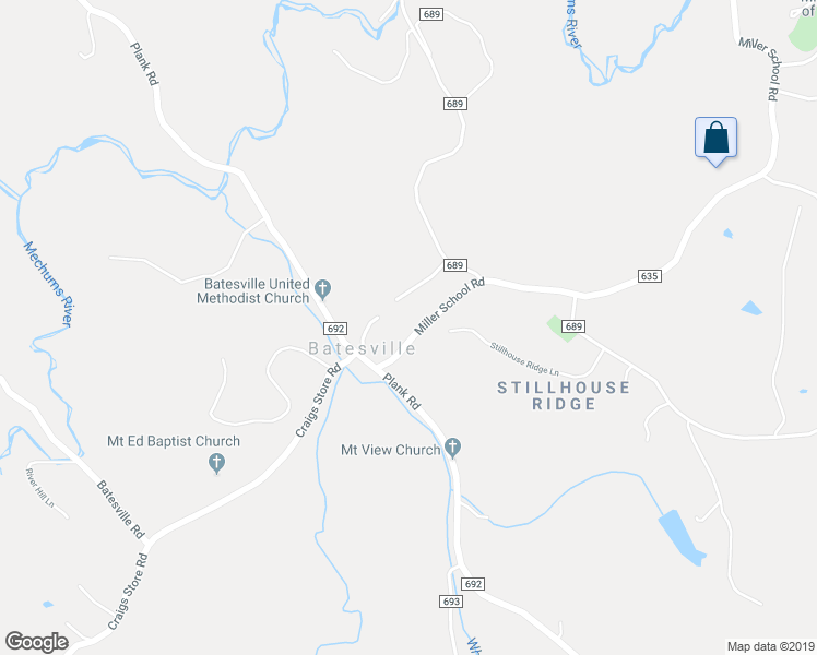 map of restaurants, bars, coffee shops, grocery stores, and more near 1980 Miller School Road in Charlottesville