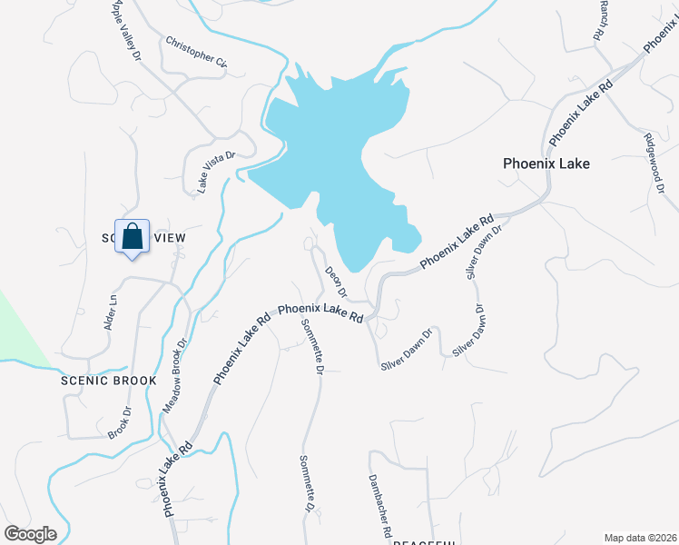 map of restaurants, bars, coffee shops, grocery stores, and more near 14648 Deon Drive in Sonora