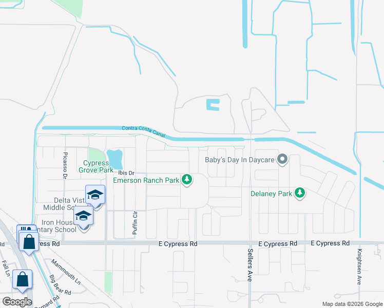 map of restaurants, bars, coffee shops, grocery stores, and more near 857 Bluestone Drive in Oakley