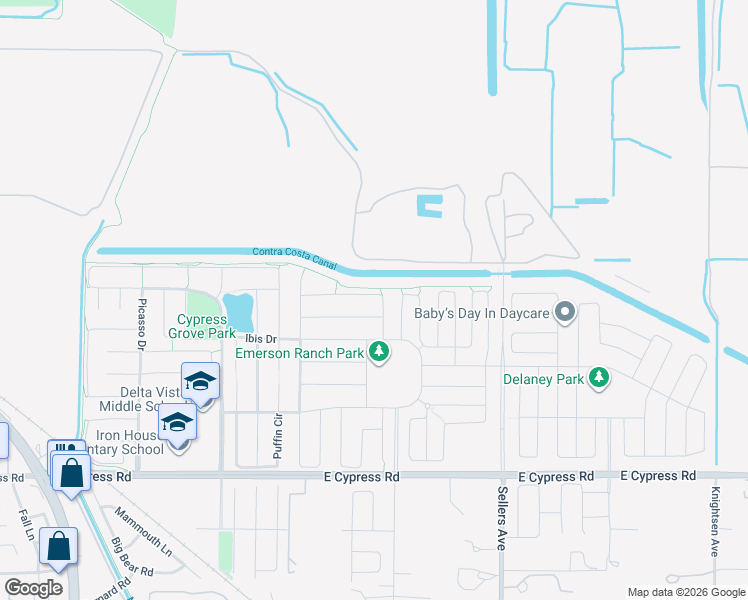 map of restaurants, bars, coffee shops, grocery stores, and more near 857 Bluestone Drive in Oakley