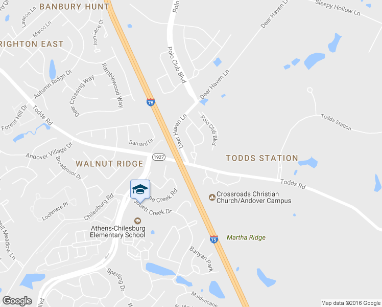 map of restaurants, bars, coffee shops, grocery stores, and more near 1117 Oatlands Park in Lexington