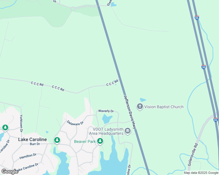 map of restaurants, bars, coffee shops, grocery stores, and more near 8062 C C C Road in Ruther Glen