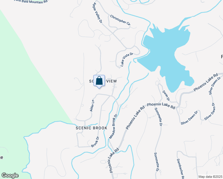 map of restaurants, bars, coffee shops, grocery stores, and more near 14280 Alder Lane in Sonora