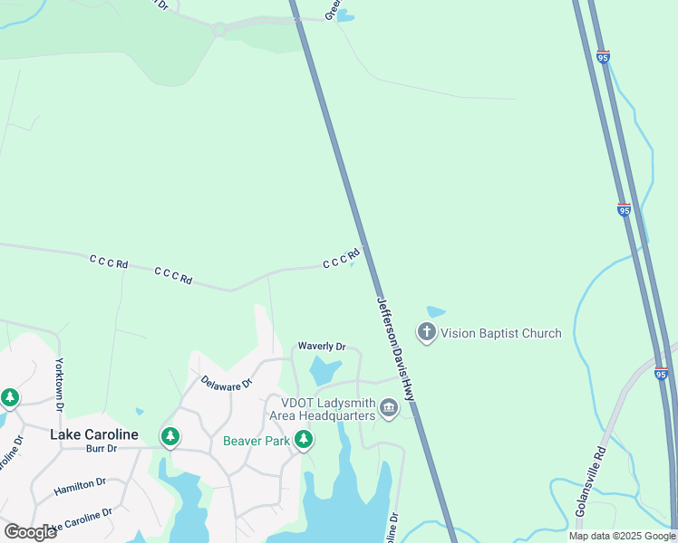 map of restaurants, bars, coffee shops, grocery stores, and more near 8062 C C C Road in Ruther Glen