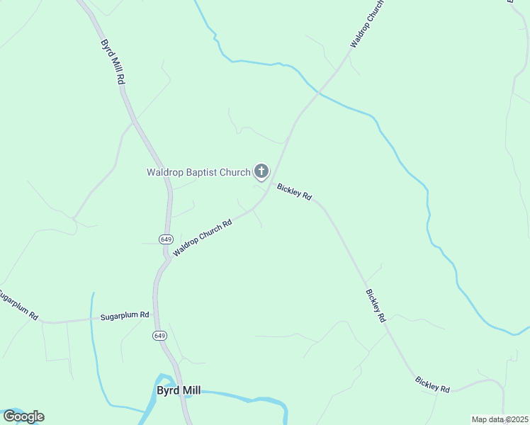 map of restaurants, bars, coffee shops, grocery stores, and more near 346 Waldrop Church Road in Louisa