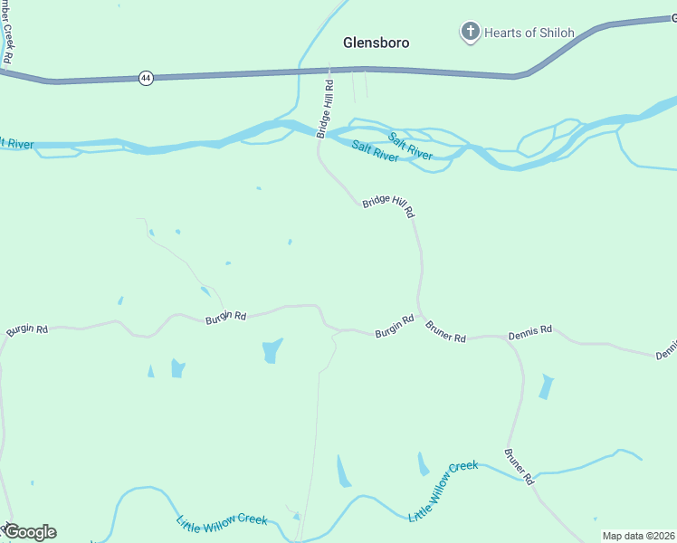 map of restaurants, bars, coffee shops, grocery stores, and more near in Glensboro