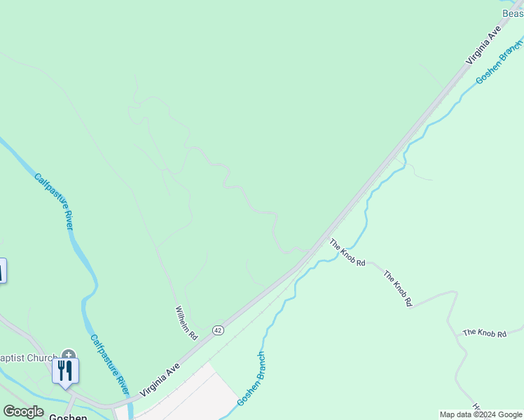 map of restaurants, bars, coffee shops, grocery stores, and more near in Goshen