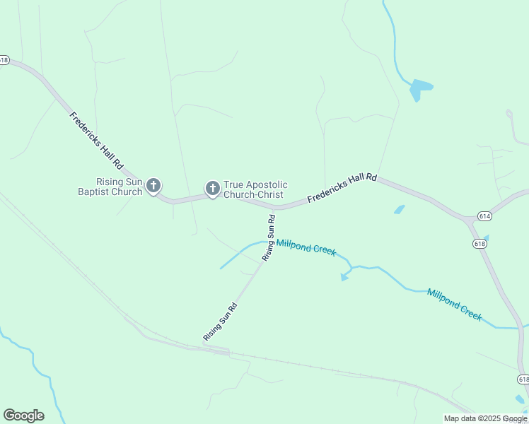 map of restaurants, bars, coffee shops, grocery stores, and more near 26 Rising Sun Road in Mineral