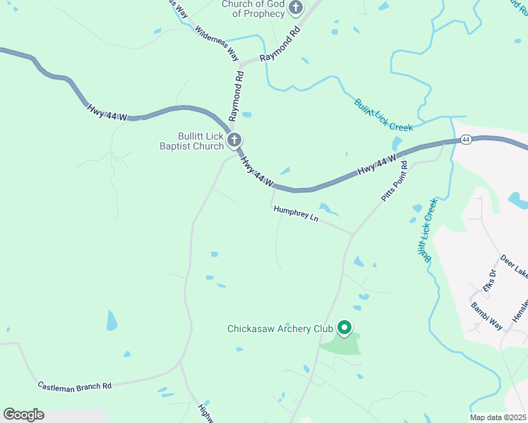 map of restaurants, bars, coffee shops, grocery stores, and more near 157 Humphrey Lane in Shepherdsville