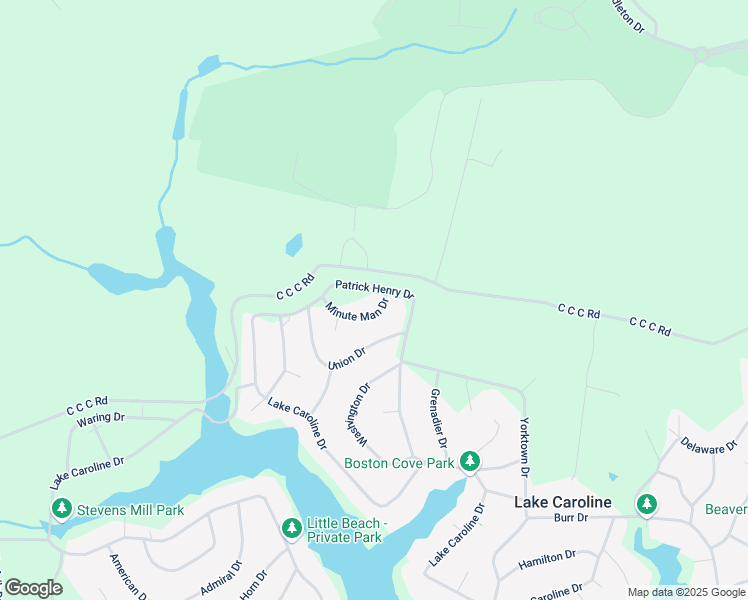 map of restaurants, bars, coffee shops, grocery stores, and more near 161 Minute Man Drive in Ruther Glen