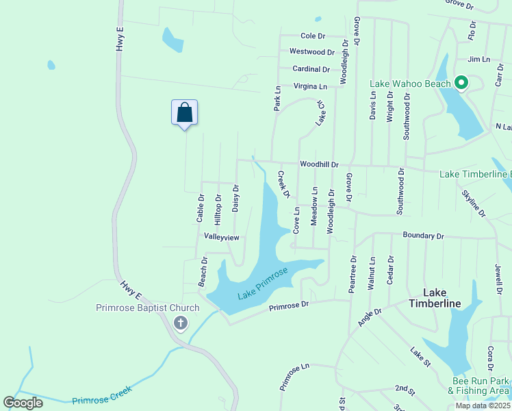 map of restaurants, bars, coffee shops, grocery stores, and more near 9492 Sunset Point Drive in Bonne Terre