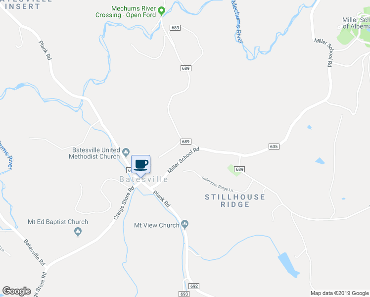 map of restaurants, bars, coffee shops, grocery stores, and more near 1562 Burchs Creek Road in Charlottesville