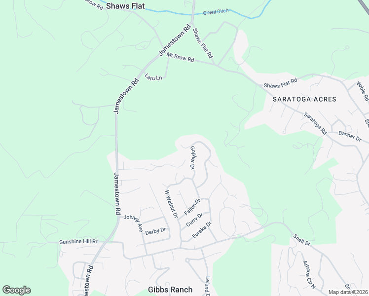 map of restaurants, bars, coffee shops, grocery stores, and more near 11069 Nathan Court in Sonora
