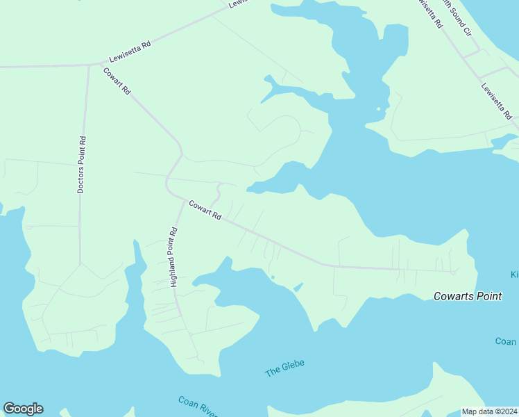map of restaurants, bars, coffee shops, grocery stores, and more near 873 Cowart Road in Lewisetta
