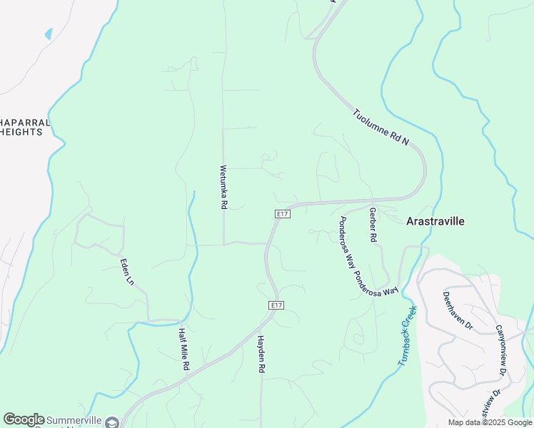 map of restaurants, bars, coffee shops, grocery stores, and more near 20710 Tuolumne Road North in Tuolumne