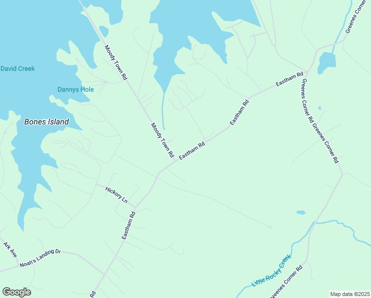 map of restaurants, bars, coffee shops, grocery stores, and more near 2445 Eastham Road in Bumpass