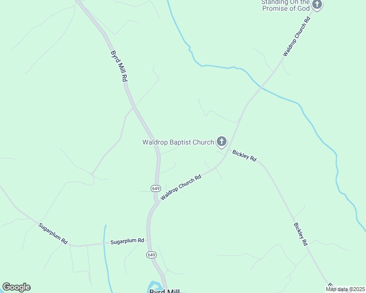 map of restaurants, bars, coffee shops, grocery stores, and more near 2612 Byrd Mill Road in Louisa