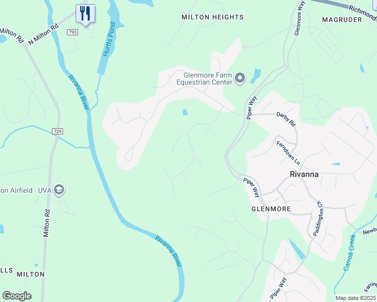 map of restaurants, bars, coffee shops, grocery stores, and more near 3200 Sandown Park Road in Keswick